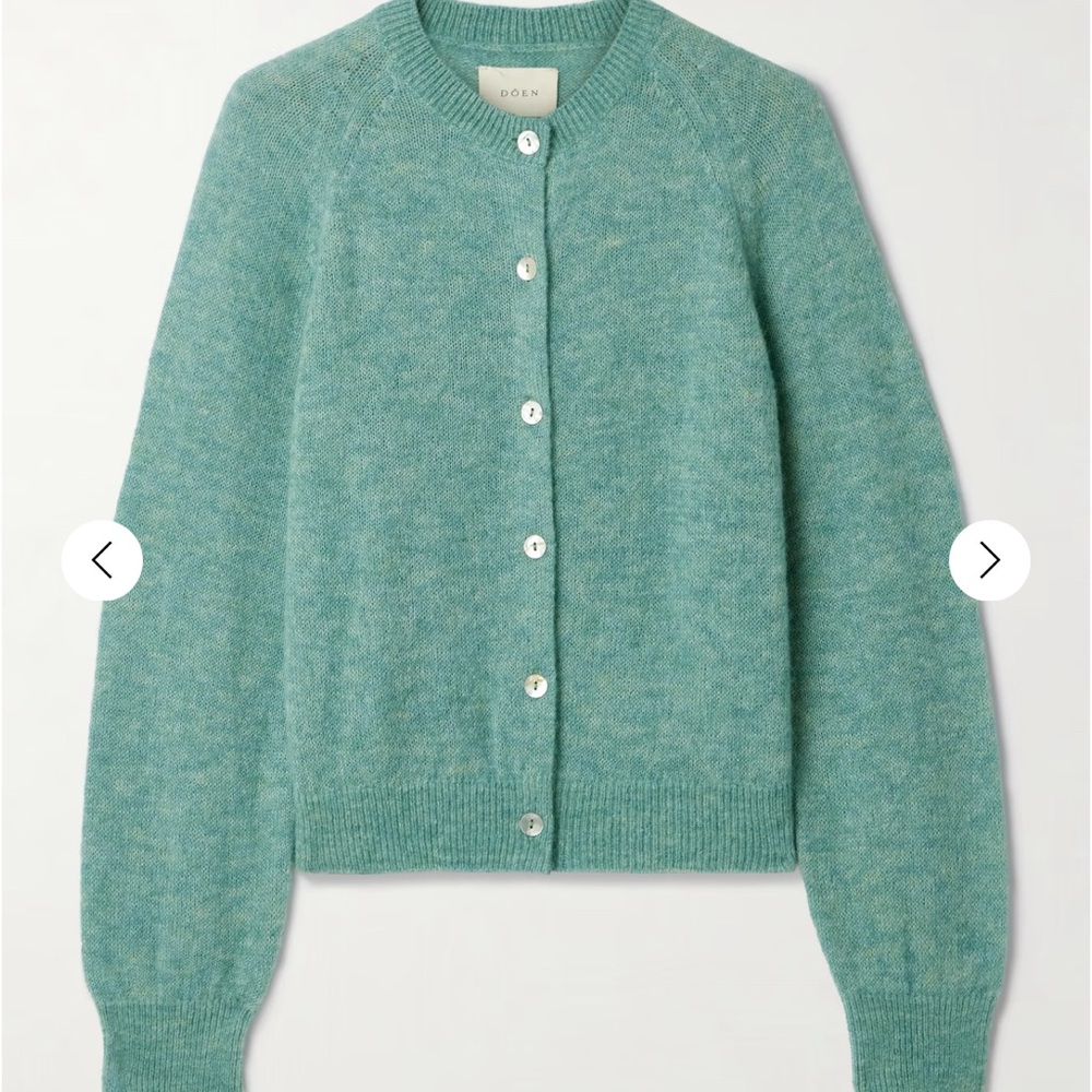 Doen Alpaca-Blend Petra Cardigan Teal